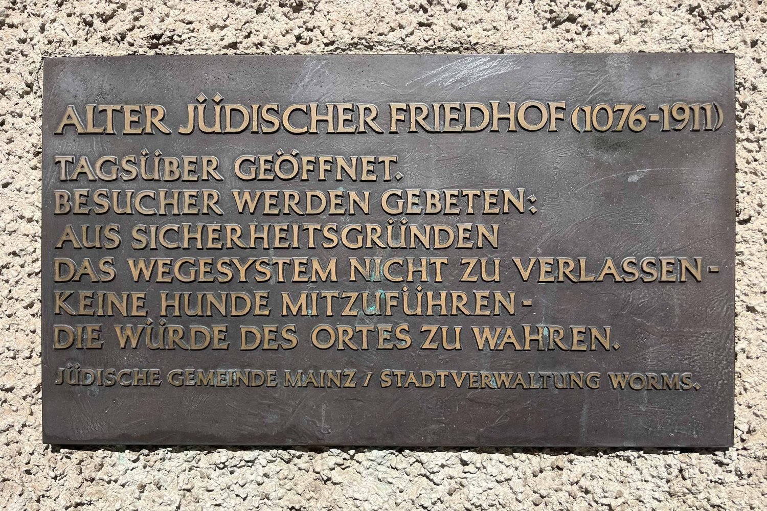 Stadtführung Worms Deutschland - Jüdischer Friedhof