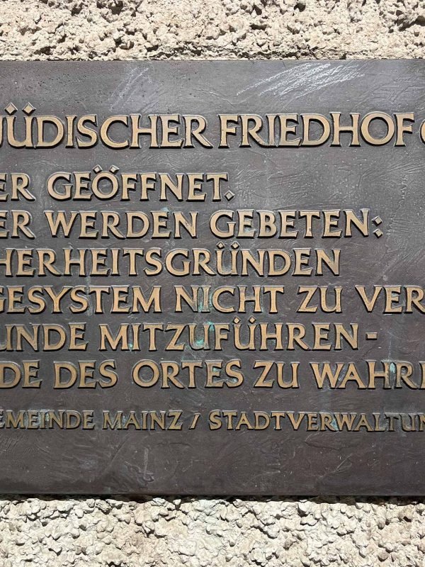 Stadtführung Worms Deutschland - Jüdischer Friedhof